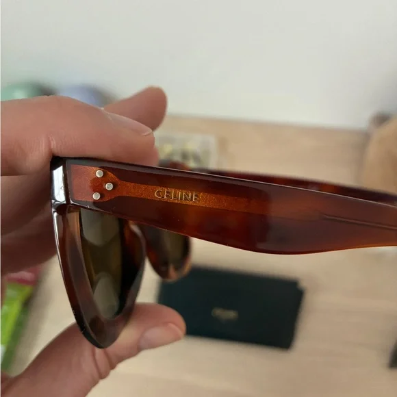 Celine Brown tortoiseshell Marta Sunglasses (CL4005IN) - Picture 7 of 10
